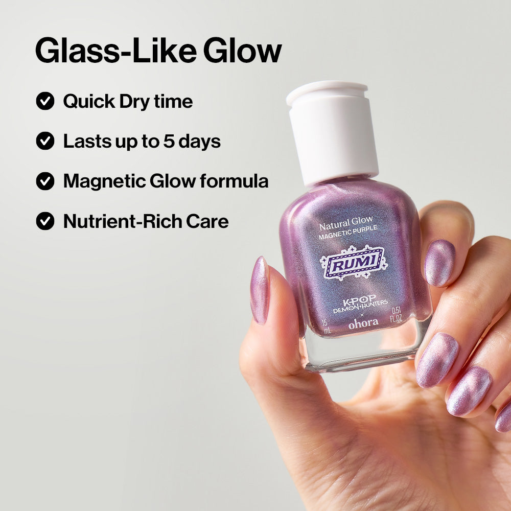 [Ships after 7/8] [Rumi] Magnetic Purple Nail Care Polish