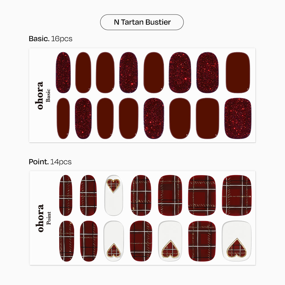 [2025 Christmas Set] N Tartan Bustier & N Red Chrome