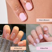 [7% OFF Strengthener x Nail] Cherry Blossom & Pink Dust Trio