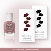 [7% OFF Strengthener x Nail] Taro & Burgundy Onyx Trio