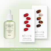 [7% OFF Remover x Nail] 3-in-1 Remover & Addict Brown Sugar Trio