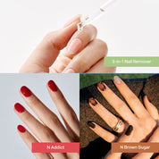 [7% OFF Remover x Nail] 3-in-1 Remover & Addict Brown Sugar Trio